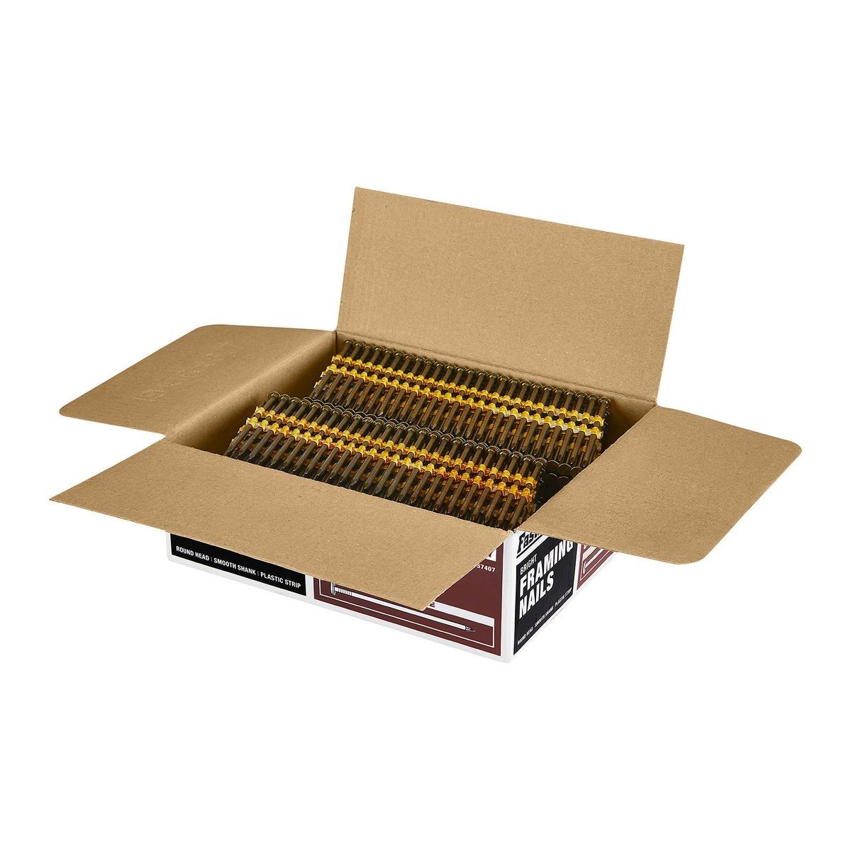 21° 3 in. Bright Coated Framing Nails, 2500 Pack X404414