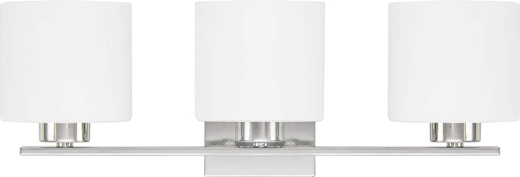 Chrome 3-Light Bath Vanity Wall Mount D574155