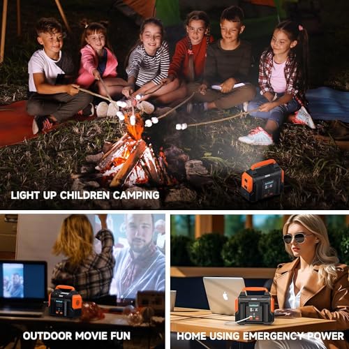 300W 257wh Lithium Battery Portable Power Station Black C26730