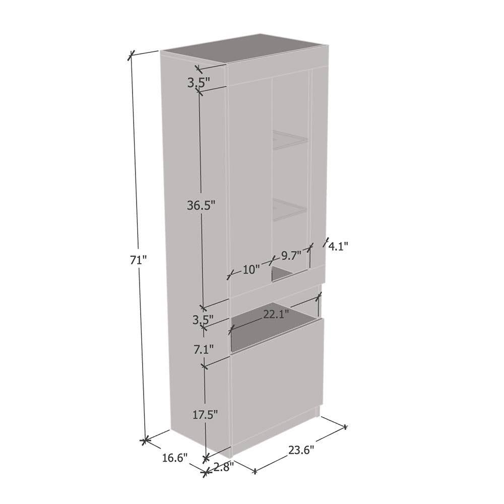Black Modern Bookcase G316897