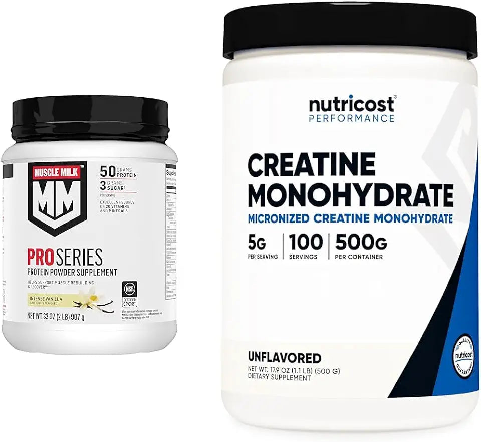 Protein Powder 2 Pound + Creatine Monohydrate Powder 500G D886298
