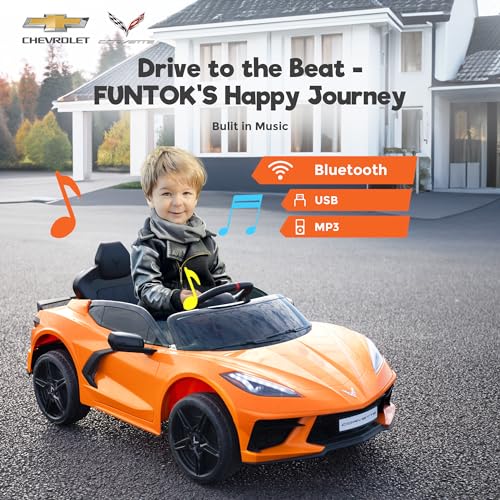Chevrolet Corvette C8 12V Kids Electric Car Ride on Car with Remote Control P220
