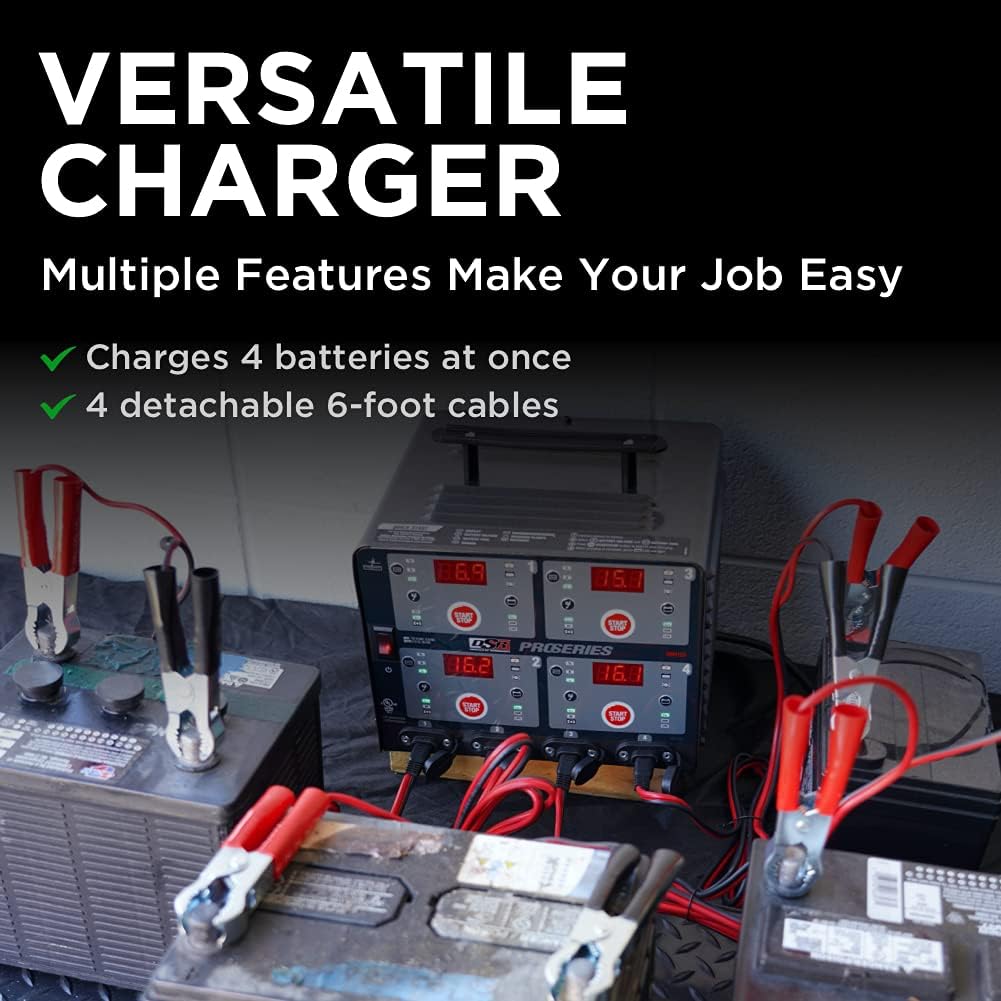 Automatic Smart Battery Charger/Maintainer 10 Amps 6V/12V 4-Bank B34417