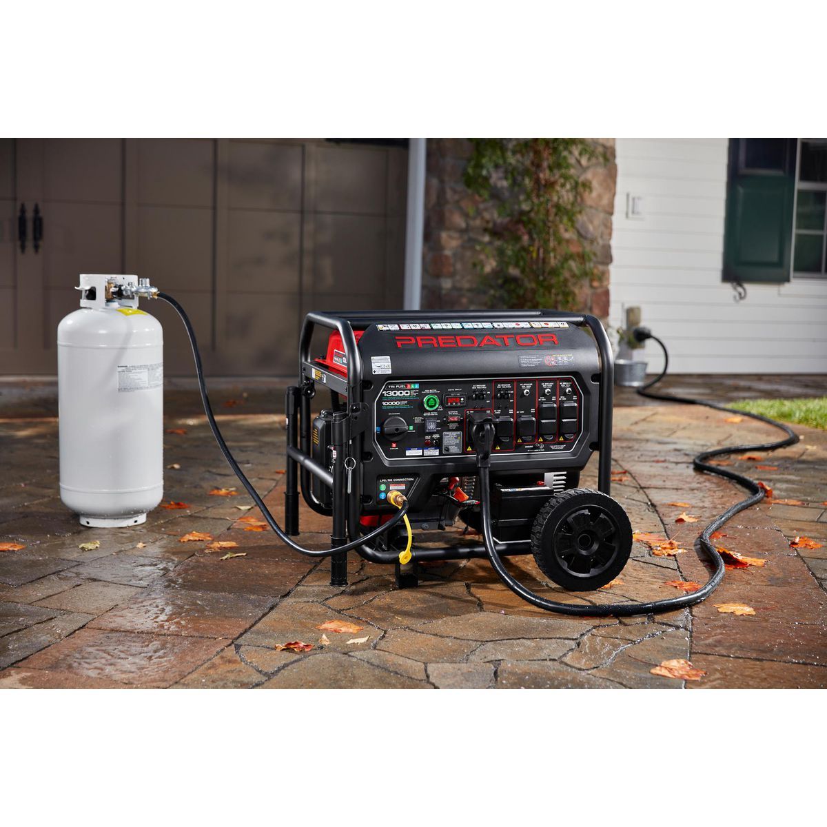 13,000 Watt Tri-Fuel Portable Generator with Remote Start A71188