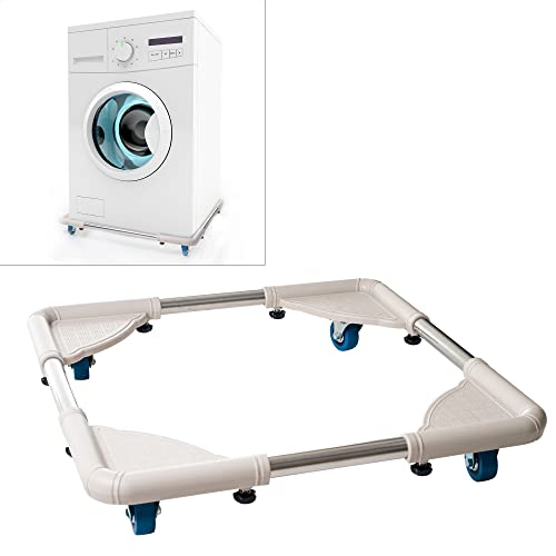 Multi Purpose Dolly With 8 Feet, Locking Swivel Wheels, Adjustable Base, 1100 Lbs Capacity T795