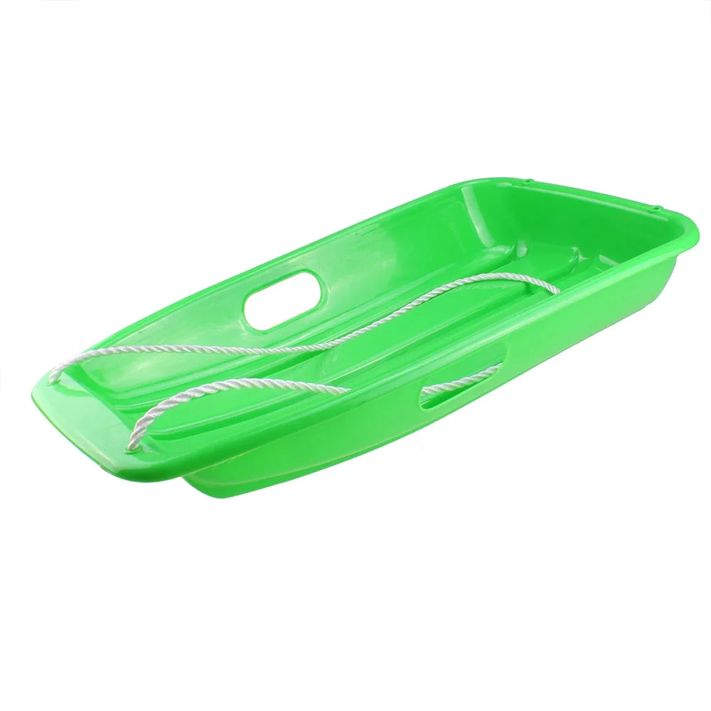 Green Plastic Snow Sled, 25.6*14.2*4.3 inch Y734809