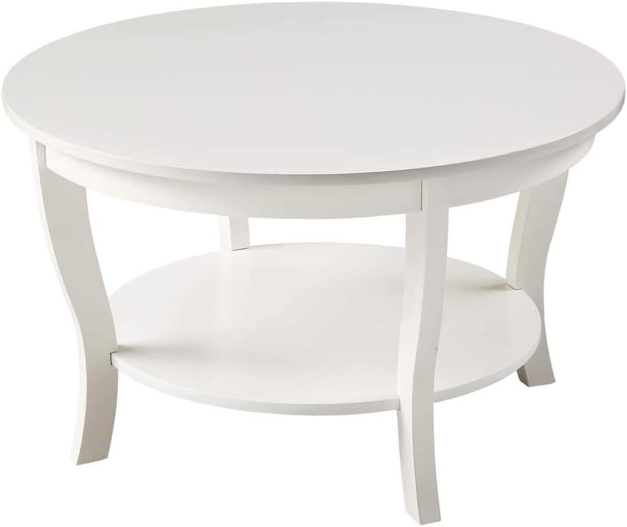 Round Espresso Coffee Table Q498755