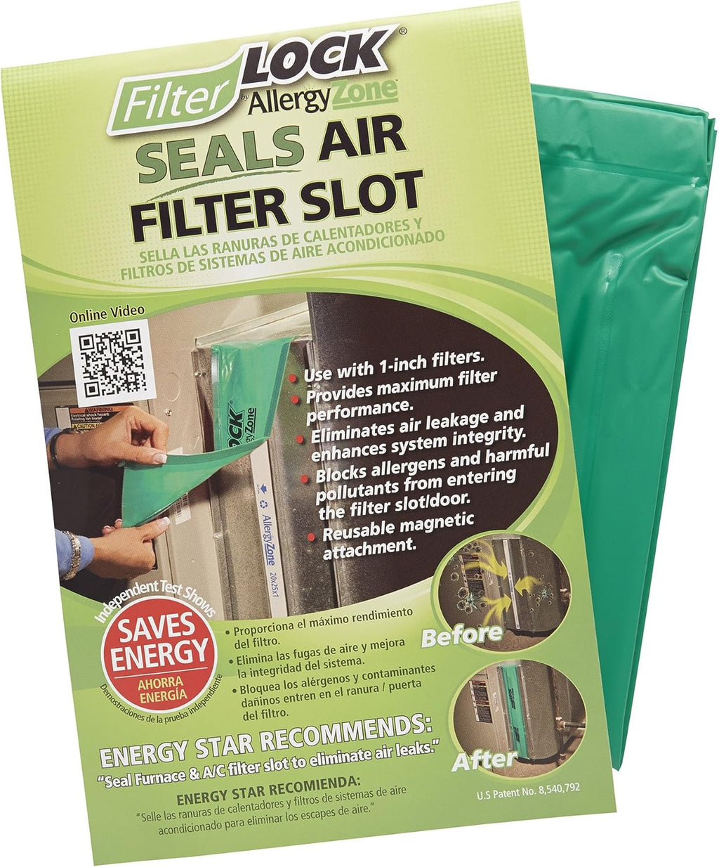 Filter Slot Seal for 1” Furnace Filter, Up To 25” Long P4744