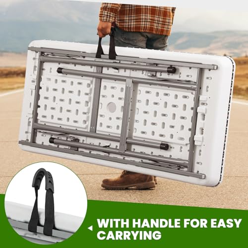 4 ft LED Folding Cooler Table with Skirt P949