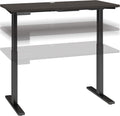 Height Adjustable Standing Desk, Storm Gray with Black Base O462