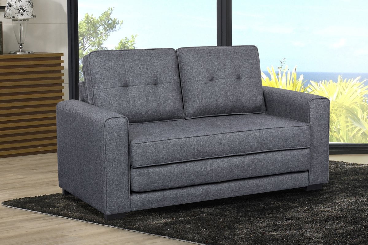 Convertible Sleeper Loveseat Dark Gray V29935