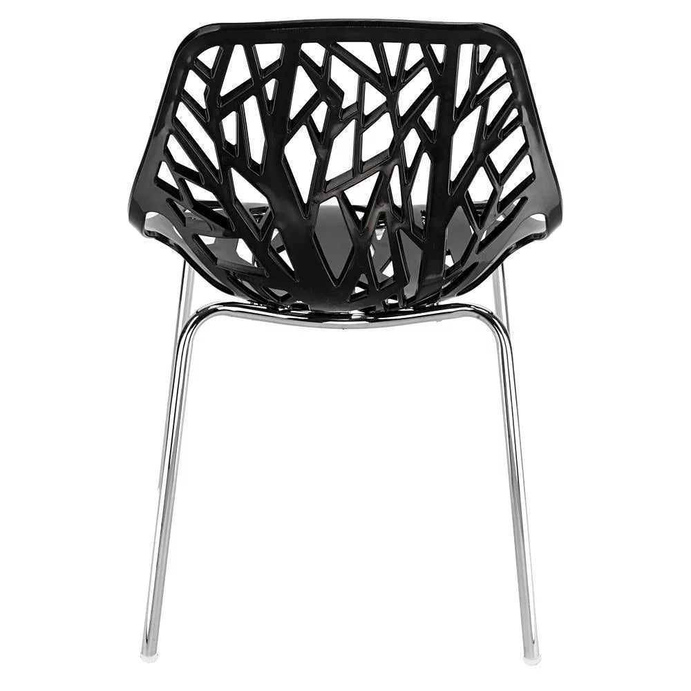 Black Set of 4 Dining Chair L130