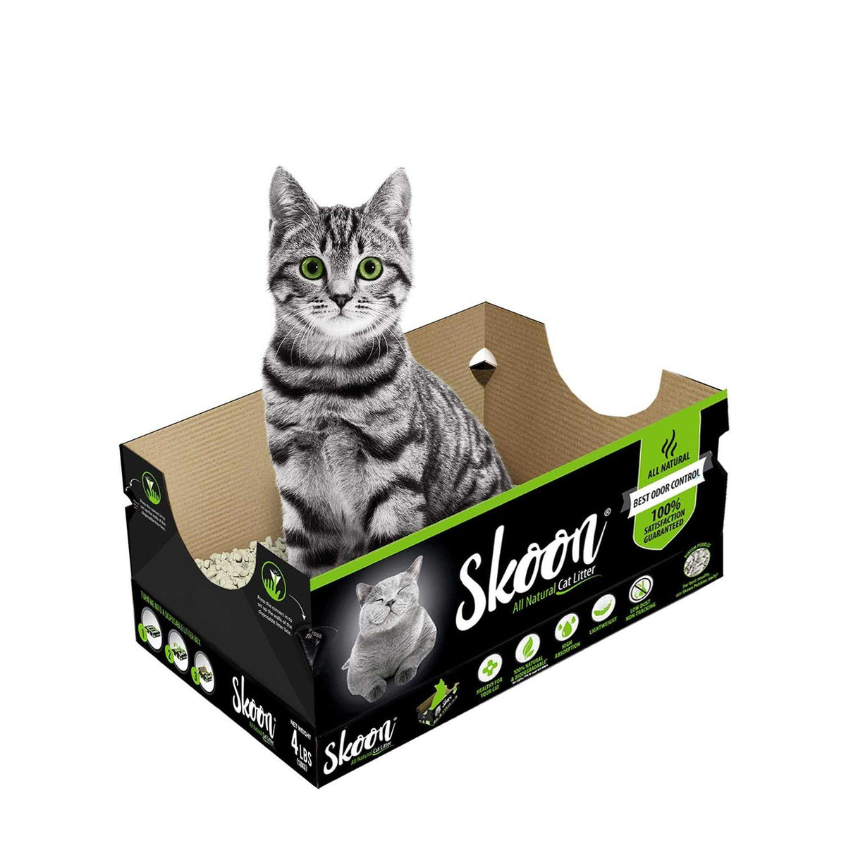 All Natural Disposable Cat Litter Box U1077