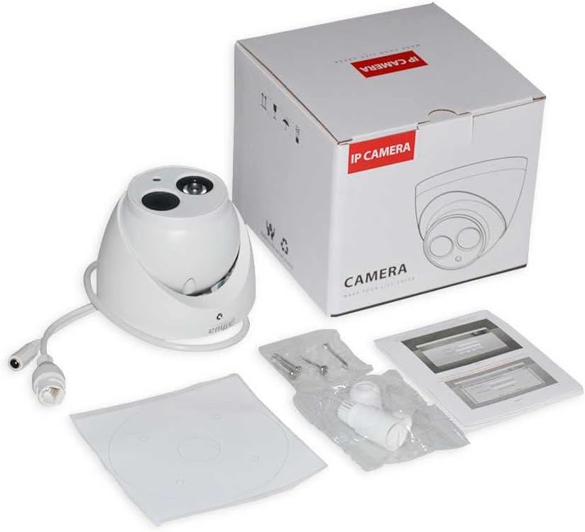6MP PoE IP Security Camera Outdoor with Built-in-Mic, 3.6mm All-Metal Dome, 164ft IR Night Vision, IP67 H.265+ WDR 3D DNR X5804