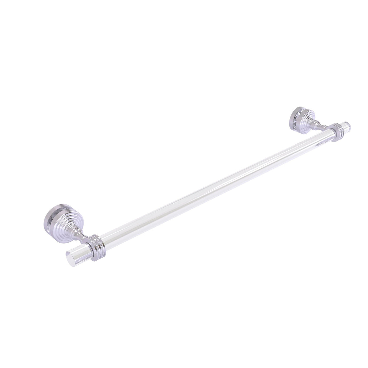 Satin Chrome 24 inch Shower Door Towel Bar G608648