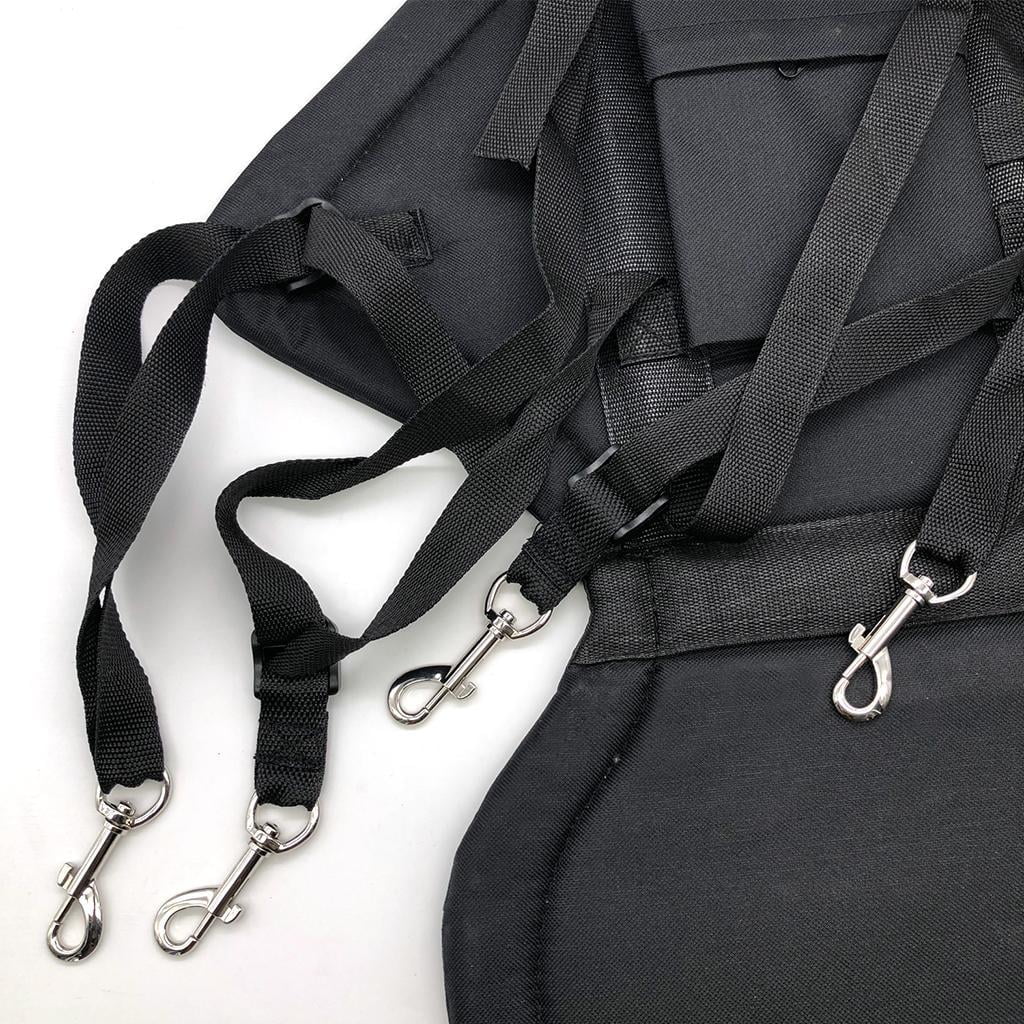 2Pcs Kids Adjustable Padded Canoe and Kayak Boat Seat with Snap Hooks L550267