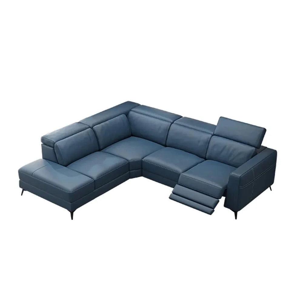Italian Genuine Leather Recliner Sofa Set X3832