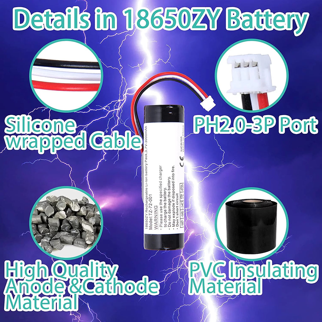 Rechargeable Li-Ion with Extension Cable and USB 2.0 Male B962