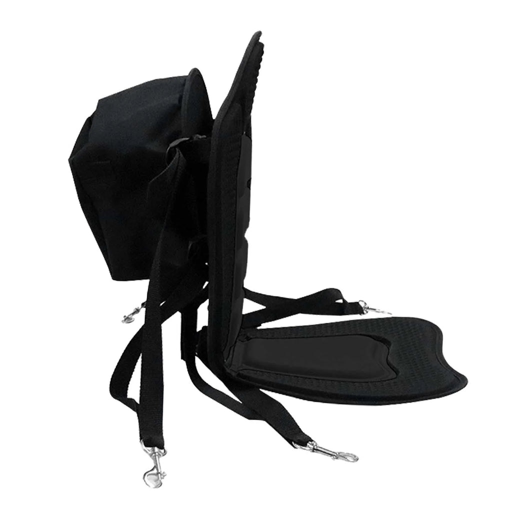 Black Kayak Seat Cushion with Detachable Backrest and Bag R954