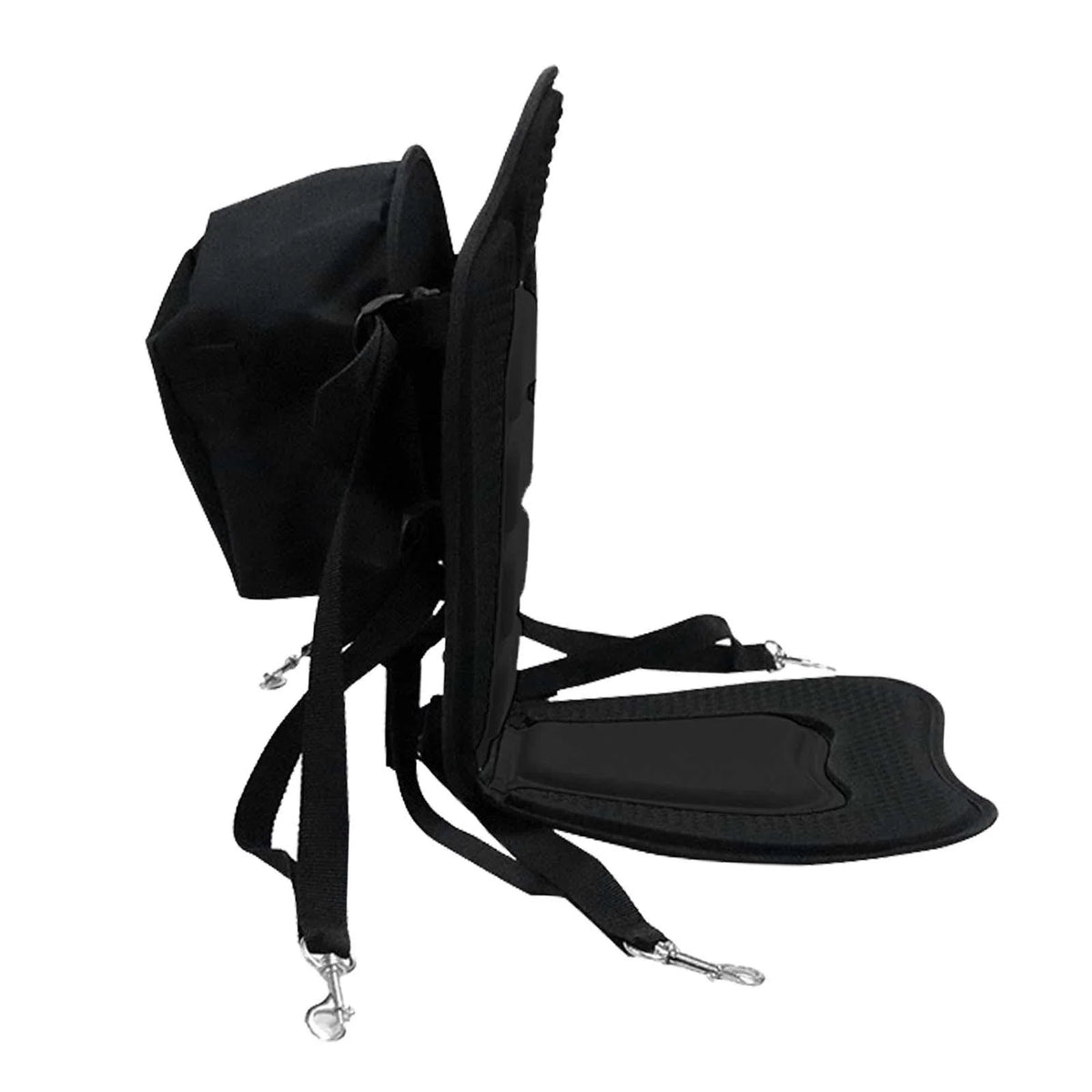 Black Kayak Seat Cushion with Detachable Backrest and Bag R954