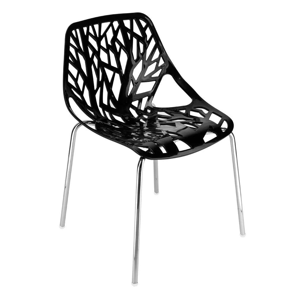 Black Set of 4 Dining Chair L130