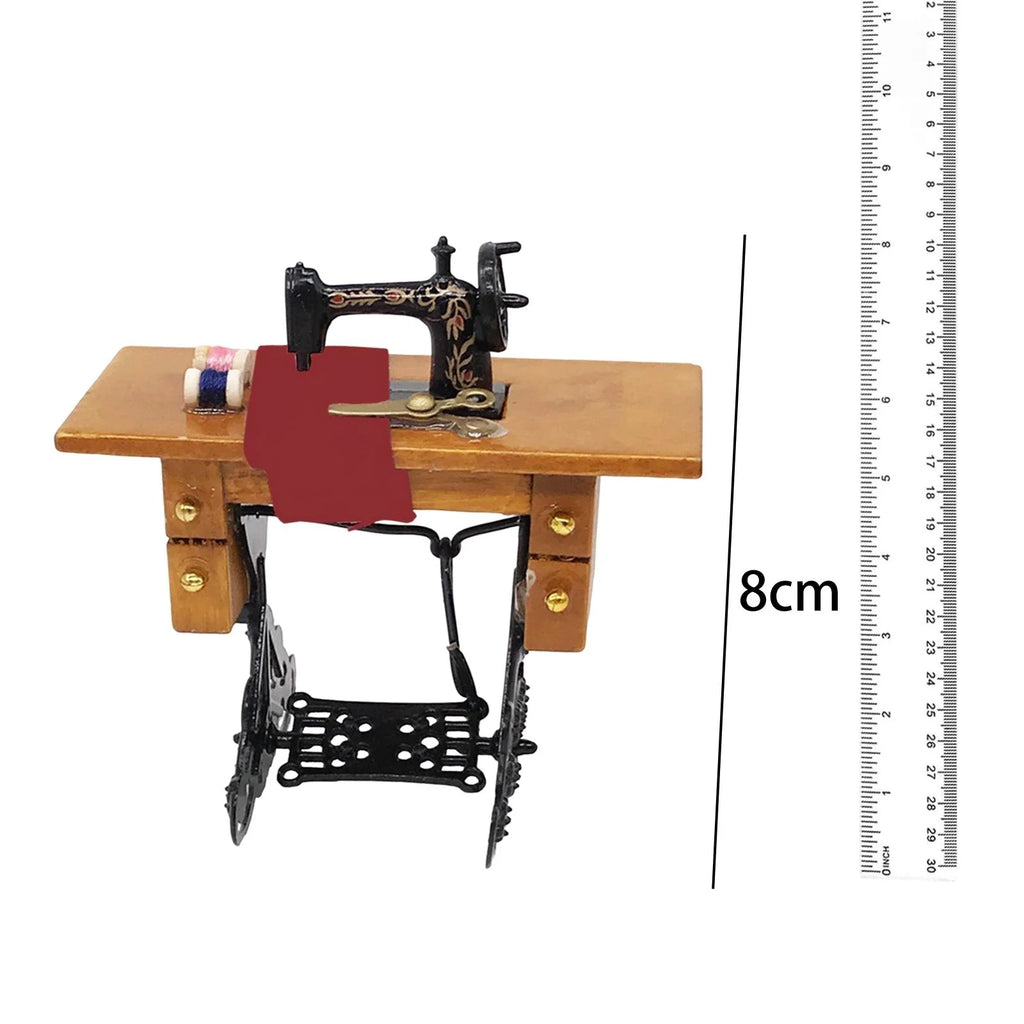 Vintage Sewing Machine Dollhouse Miniature Furniture Accessories X4031