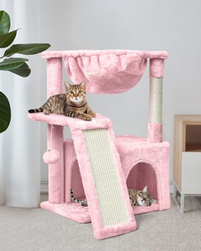 Light Grey Cat Tree with Scratching Posts B28278