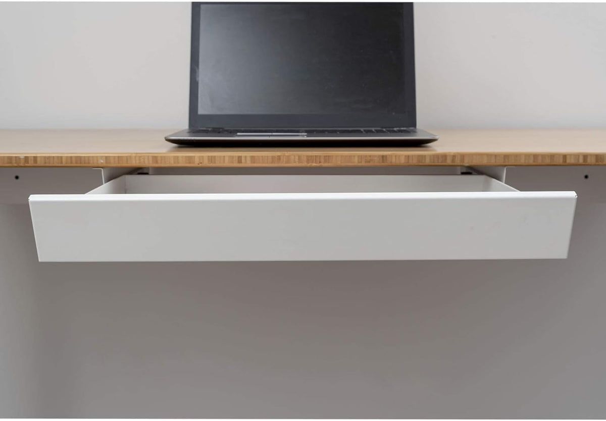 White Sliding Under-Desk Drawer Storage Organizer Z44686