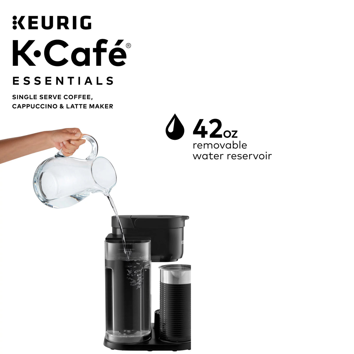 Single Serve K-Cup Pod Coffee Maker, Black A801