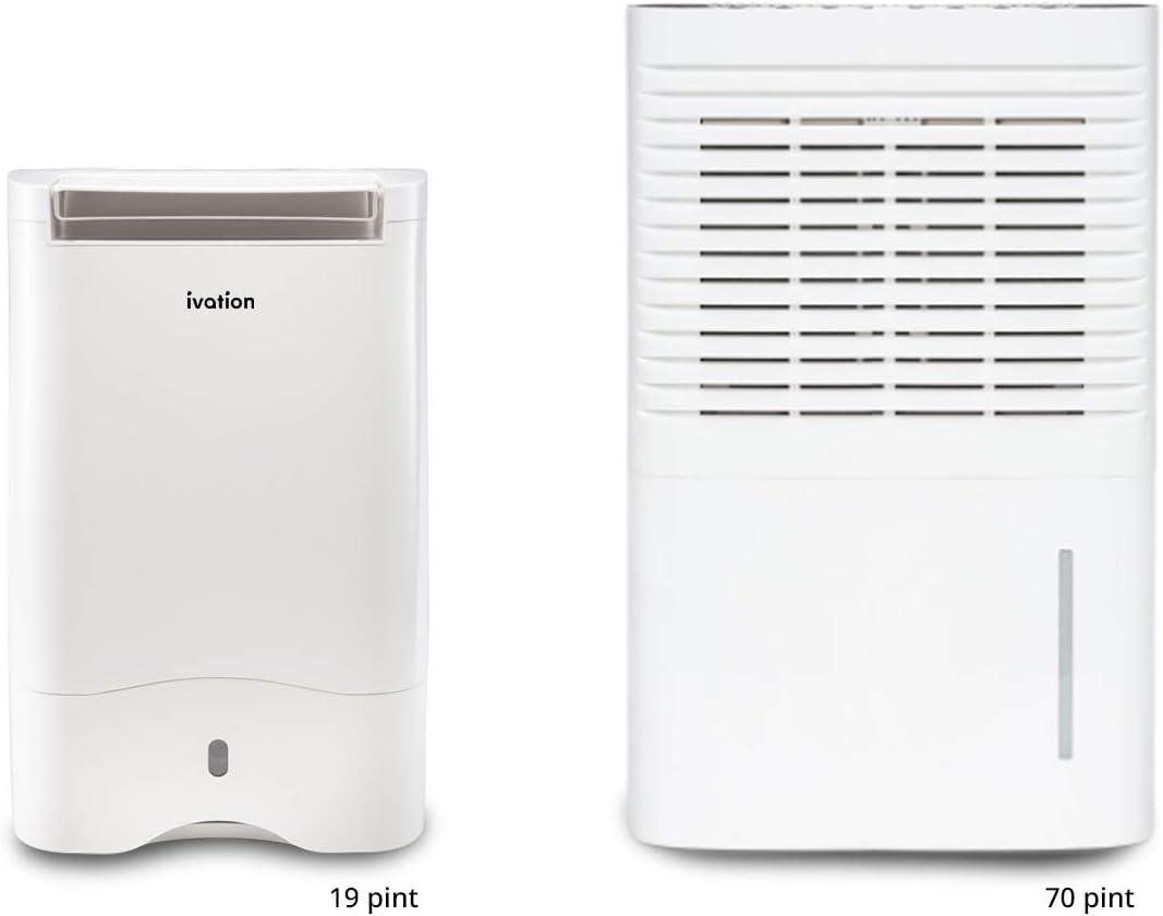 19 Pint Compact Desiccant Dehumidifier with Continuous Drain Hose K45877
