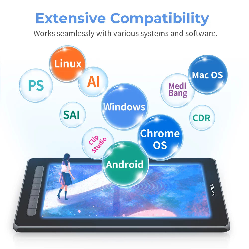 Pink 11.9in Graphics Display Digital Tablet C72692