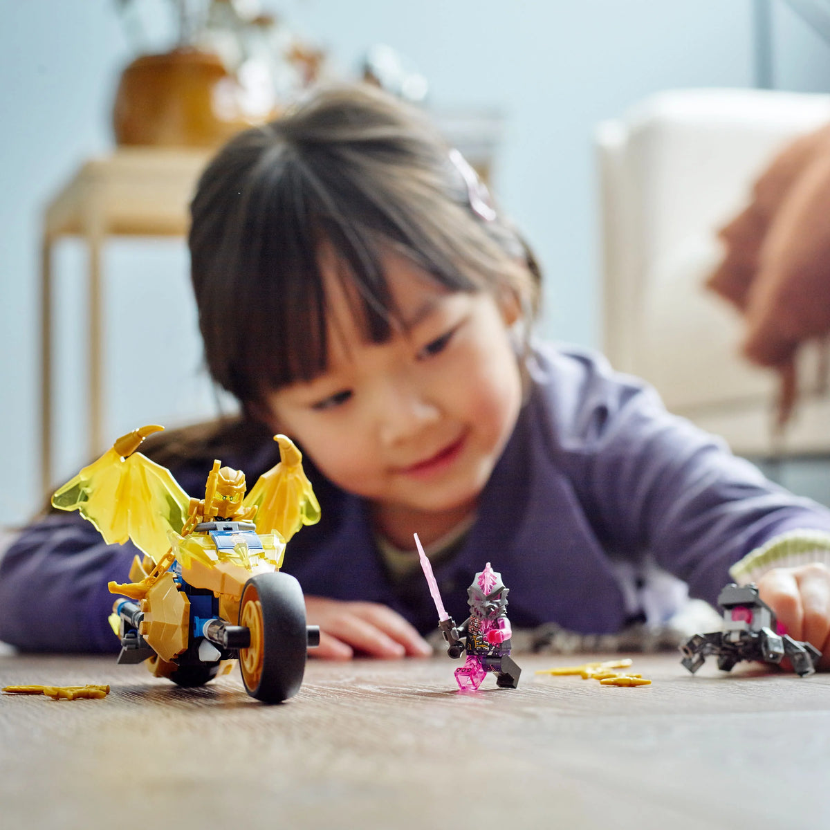 Toy Motorcycle with Dragon and Spider Figure U195152