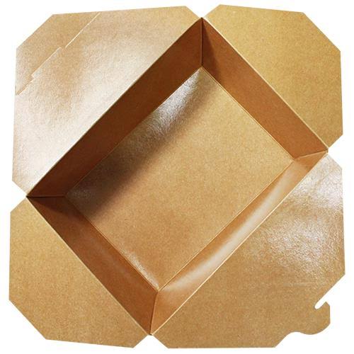 Kraft Fold-To-Go Boxes, 110 oz, Case of 160 N35158