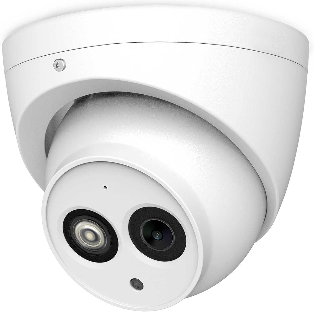 6MP PoE IP Security Camera Outdoor with Built-in-Mic, 3.6mm All-Metal Dome, 164ft IR Night Vision, IP67 H.265+ WDR 3D DNR X5804