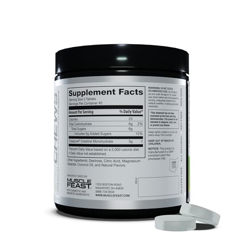 Unflavored Creatine Monohydrate Powder, 168 Servings T3359
