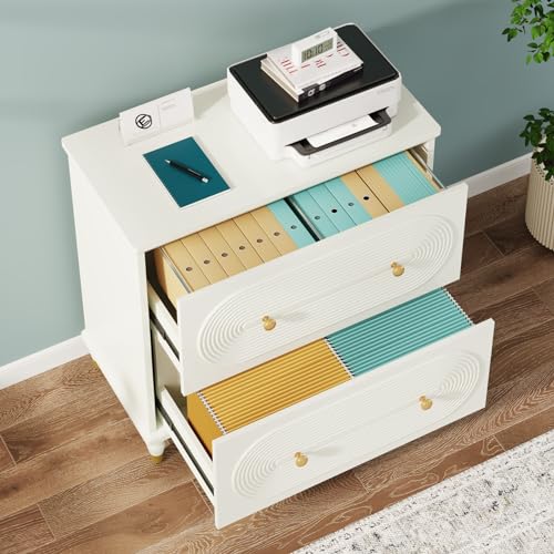 Gray 2-Drawer Wooden File Cabinet Q6888