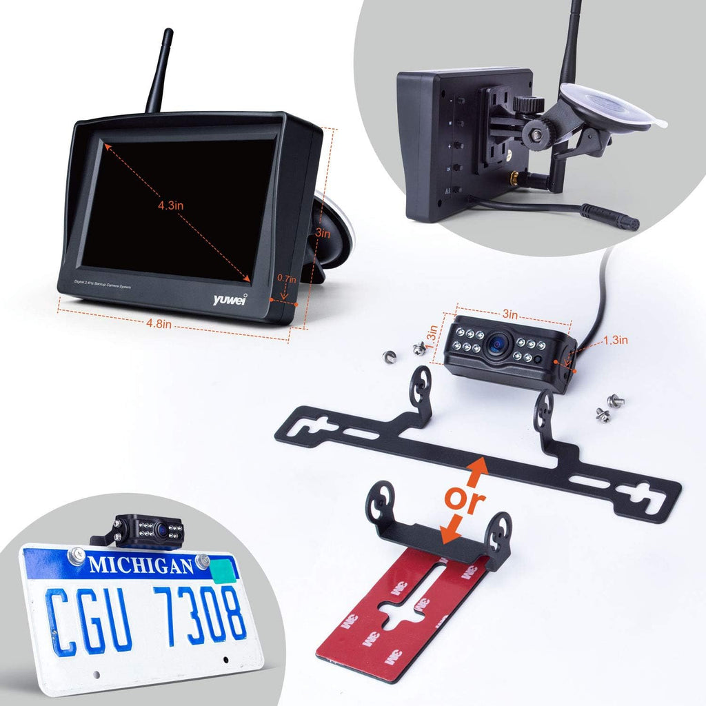 Digital Wireless Backup Camera System with 4.3’’ Monitor W430