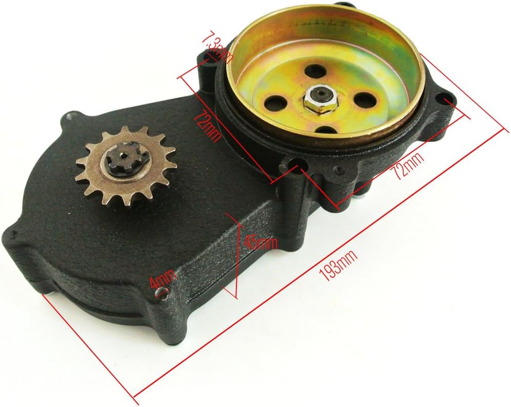 14T Tooth Double Chain Clutch Drum Gear Box for 47cc 49cc Mini Moto Dirt Bike W7127