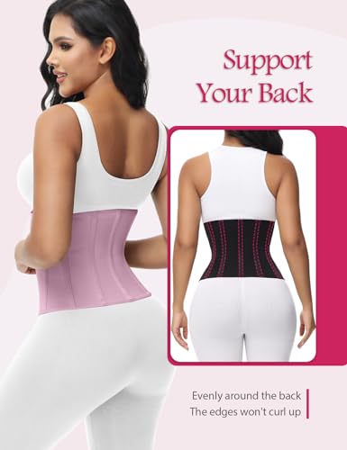 Short Torso Waist Trainer Corset Waist Cincher Body Shaper with Zipper Hooks X334511