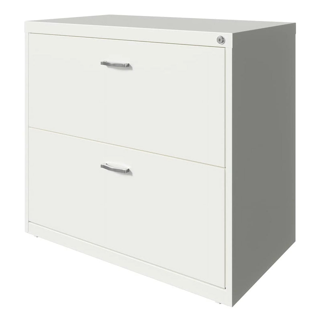 White 2 Drawer Metal Filing Cabinet Set of 2 S20857