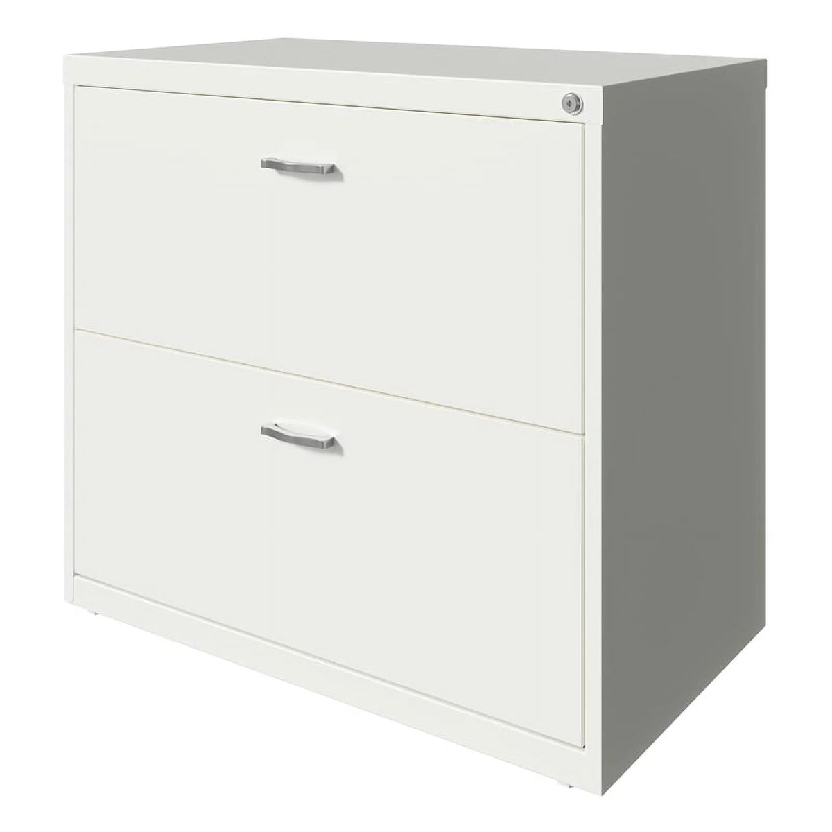 White 2 Drawer Metal Filing Cabinet Set of 2 S20857