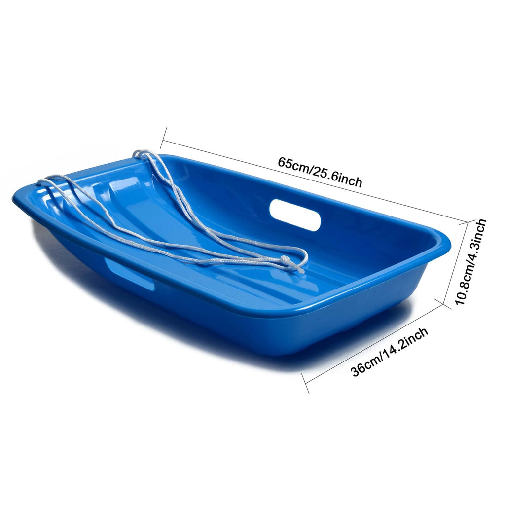 Green Plastic Snow Sled, 25.6*14.2*4.3 inch Y734809
