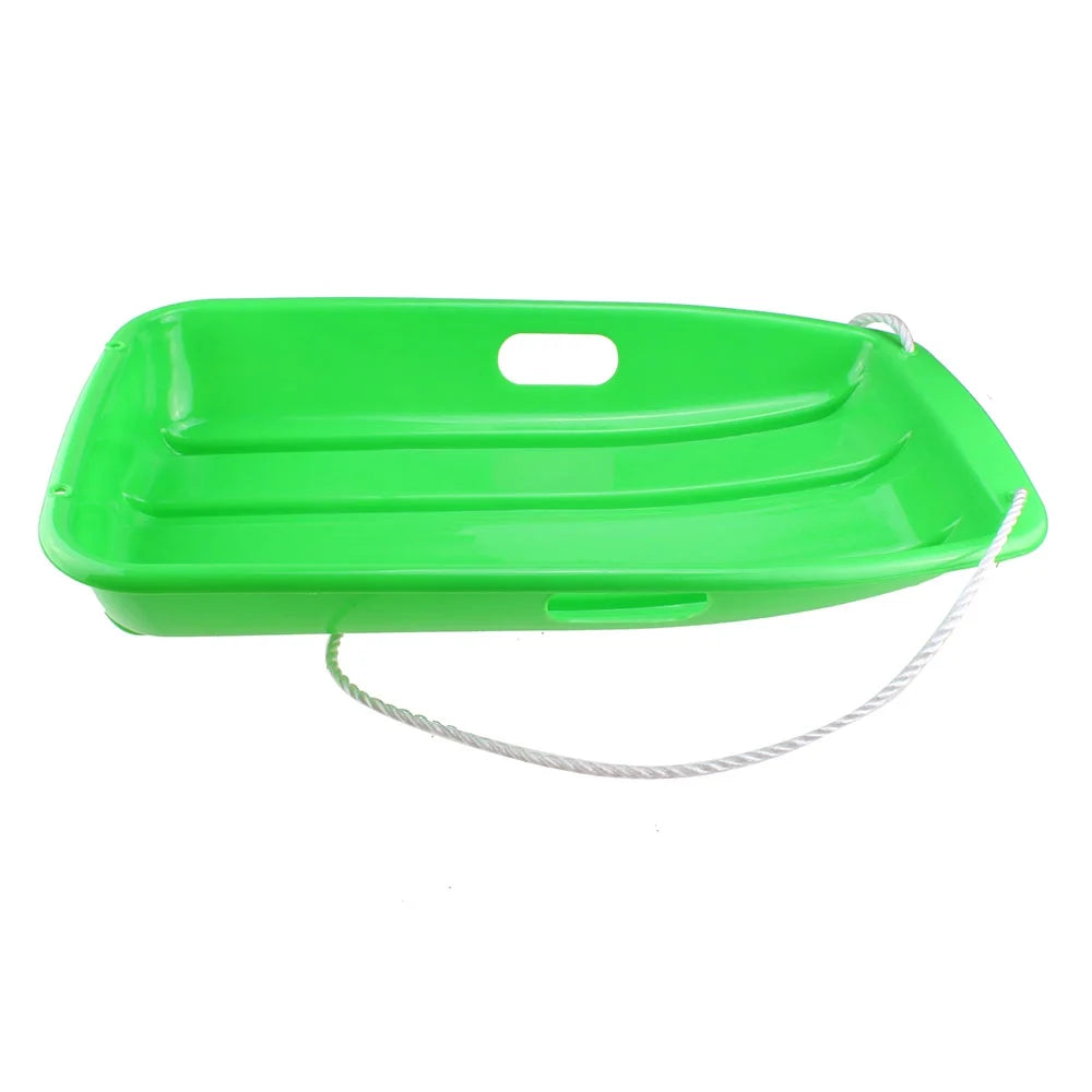 Green Plastic Snow Sled, 25.6*14.2*4.3 inch Y734809
