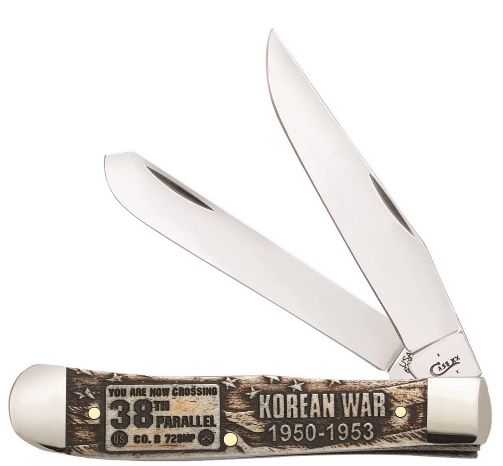 Natural Bone Trapper Stainless Pocket Knife D698799