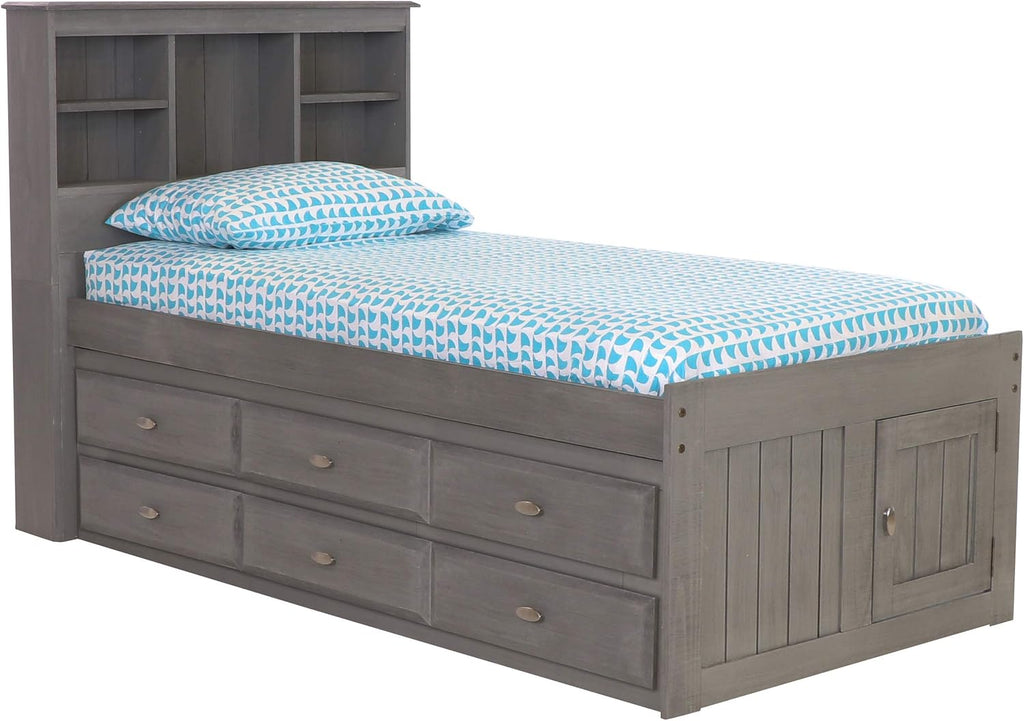 Twin Bookcase Bed with 6 Drawers K549145