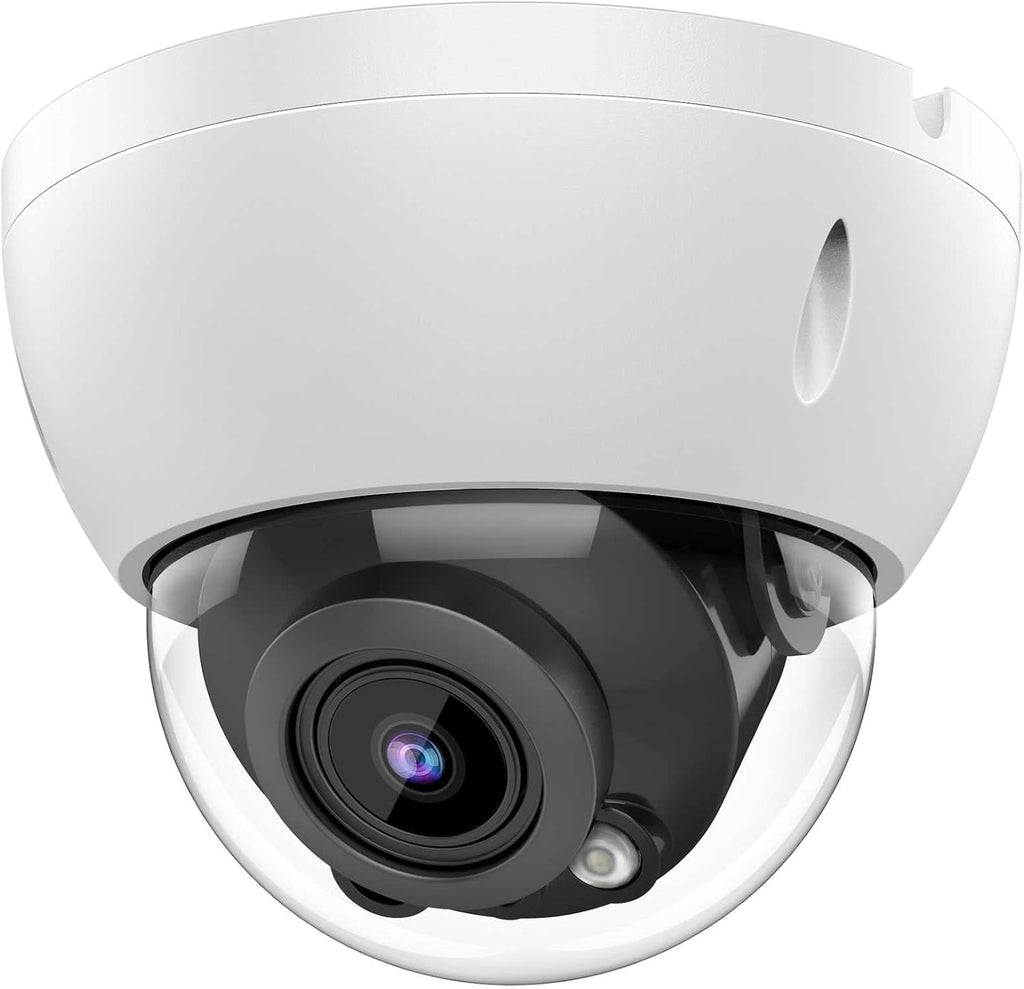 6MP PoE IP Security Camera Outdoor with Built-in-Mic, 3.6mm All-Metal Dome, 164ft IR Night Vision, IP67 H.265+ WDR 3D DNR X5804
