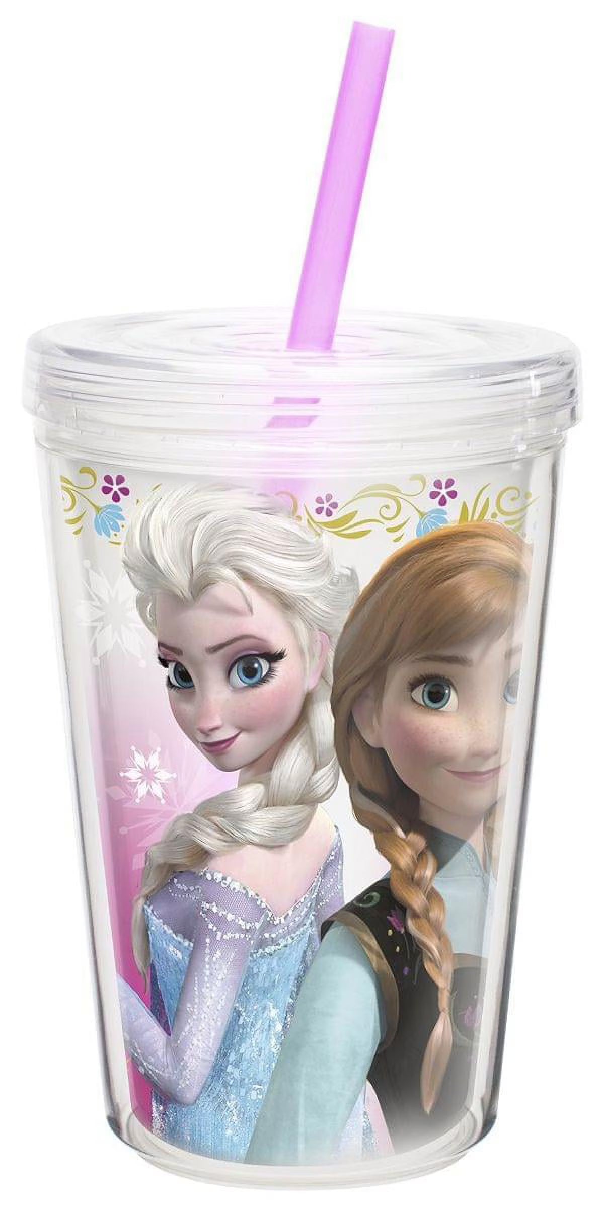 Insulated Tumbler with Screw-on Lid and Straw Q523