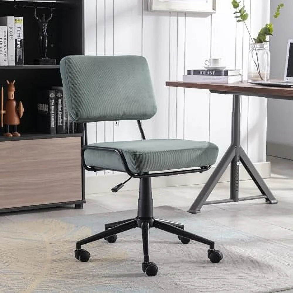 Adjustable Swivel Corduroy Office Chair D60668