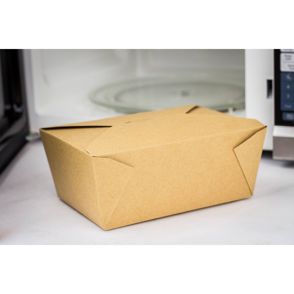 Kraft Fold-To-Go Boxes, 110 oz, Case of 160 N35158