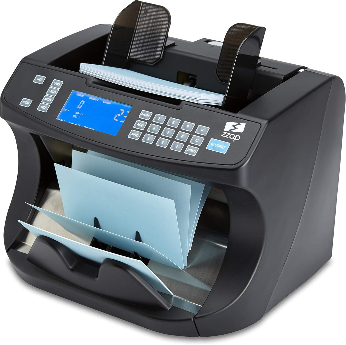 Bill Value Counter & Counterfeit Detector Money Cash Currency Machine O2711